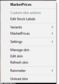 right click menu
